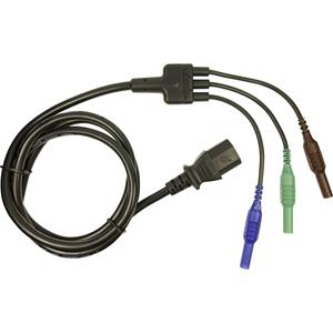 Cliff CIH29920 Sicherheits-Messleitung [Stecker 4mm - Kaltgeräte-Buchse C13] 1.50m Blau, Grün, Bra A507511