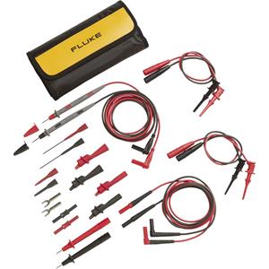 fluke TL81A Sicherheits-Messleitungs-Set [Lamellenstecker 4mm - Lamellenstecker 4 mm] 1.00m Schwarz,