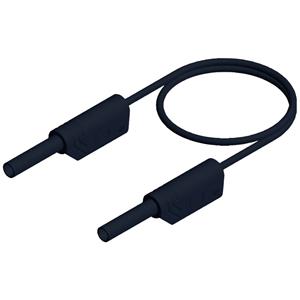 skshirschmann SKS Hirschmann MVL S 25/1 Au Veiligheidsmeetsnoer [Banaanstekker 2 mm - Banaanstekker 2 mm] 25.00 cm Zwart 1 stuk(s)