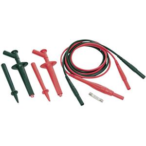 Stäubli SET CAT IV Veiligheidsmeetsnoerenset [Banaanstekker 4 mm - Banaanstekker 4 mm] 1.00 m Zwart, Rood 1 stuk(s)