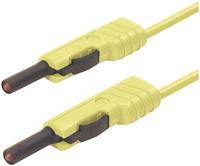 Skshirschmann SKS Hirschmann MLB 200/1 V ge Meetsnoer [ Banaanstekker 4 mm - Banaanstekker 4 mm] 2 m Geel