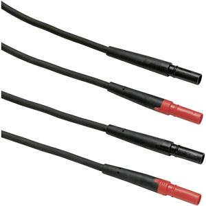 fluke TL27 Sicherheits-Messleitungs-Set [Stecker 4mm - Stecker 4 mm] 1.50m Rot, Schwarz