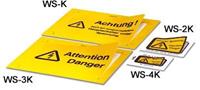 WS-4K (10 Stück) - Warning/signing plate WS-4K