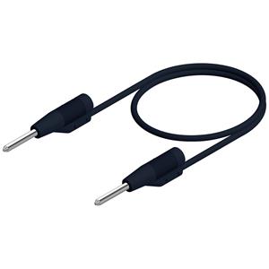 skshirschmann SKS Hirschmann MVL 2/100 sw Meetsnoer [Stekker 2 mm - Stekker 2 mm] 1.00 m Zwart 1 stuk(s)