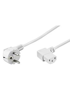 Power cable 5m R/A CEE 7/7 plug > R/A IEC 320-C13 - 