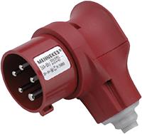 mennekes 3980 - CEE plug 16A 5p 6h 400 V (50+60 Hz) red 3980