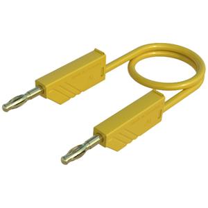 skshirschmann SKS Hirschmann MLN 50/2,5 GE Meetsnoer [Banaanstekker 4 mm - Banaanstekker 4 mm] 0.50 m Geel 1 stuk(s)