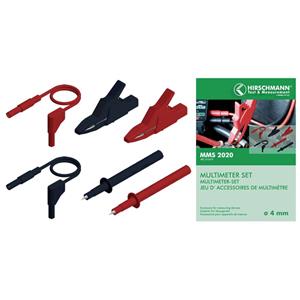 skshirschmann SKS Hirschmann MMS 2020 Veiligheidsmeetsnoerenset [Banaanstekker 4 mm - Banaanstekker 4 mm] 1.00 m Zwart, Rood 1 stuk(s)