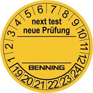 BENNING Prüfplaketten f.ST710,ST720,ST750 756212(VE300)