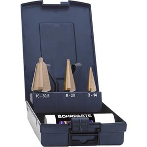 Exact 50105 Lepelboor set 3-delig 3 - 14 mm, 4 - 20 mm, 16 - 30.5 mm HSS TiN 3 vlakken schacht 1 set