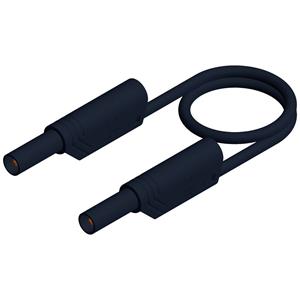 skshirschmann SKS Hirschmann MLS SIL WS 200/1 Veiligheidsmeetsnoer [Banaanstekker 4 mm - Banaanstekker 4 mm] 2.00 m Zwart 1 stuk(s)