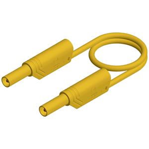 skshirschmann SKS Hirschmann MLS SIL WS 200/1 Veiligheidsmeetsnoer [Banaanstekker 4 mm - Banaanstekker 4 mm] 2.00 m Geel 1 stuk(s)
