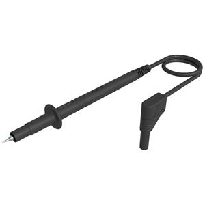 skshirschmann SKS Hirschmann PL 2600 S W sw Sicherheits-Messleitung [Lamellenstecker 4mm - Prüfspitze] 1.00m Schw X40920