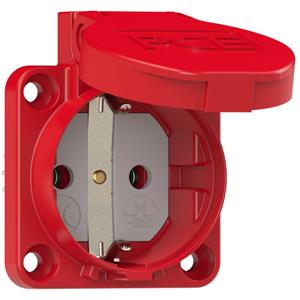 Opbouw-contactdoos IP44 Rood PCE 105-0rw