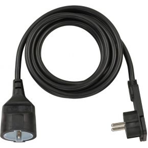 Brennenstuhl Verl Kabel 1168980030 Indoor Schuko Extension Cable, 3m (Black)