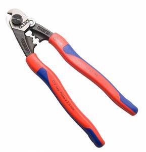 Drahtseilschere L.190mm pol. Drahtseil-D.6mm f.Kupferkabel KNIPEX