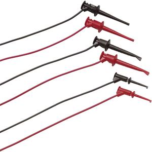 fluke TL970 Messleitungs-Set [Abgreifklemmen - Bananenstecker 4 mm] 0.90m Rot, Schwarz