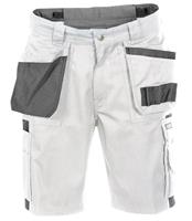 DassyÂ - Monza Zweifarbige Arbeitsshorts mit Holstertaschen, GrÃ¶ÃŸe 42, WEIÃŸ/ZEMENTGRAU, SchrittlÃnge STANDARD