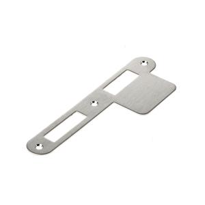 Sluitplaat rvs afgerond D&N, lange lip,DIN LS