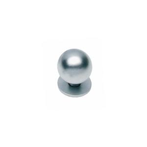 intersteel Knop bol met plaat 30mm chroom mat