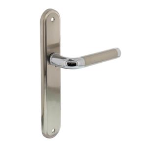 intersteel Deurkruk 1683 Agatha op langschild blind chroom/nikkel mat
