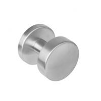 intersteel knop 224610 rond centraal vast op ø53 rozet staal 7mm nok met stift m10/8x89 RVS