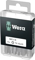 wera 867/1 Z DIY SiS Torx-Bit T 40 Werkzeugstahl legiert, zähhart D 6.3 10St.