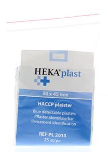 Heka Haccp Pleisters Blauw 50 X 45 Mm (25st)