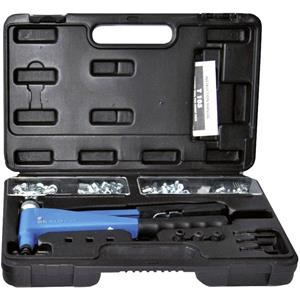 Bralo TR-105 Handtang met metalen koffer en assortiment popnagels aluminium/staal Lengte 265 mm