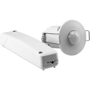 Grothe 94506 Aufputz, Decke, Einbau PIR-Bewegungsmelder 360° Relais Weiß IP20 S877061