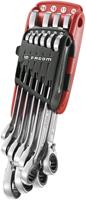 Facom 467BR.JP10PB Steek-ringsleutelratelset 10-delig 8 - 19 mm