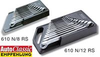 Hazet - Dubbele ringsleutelset 8-delig 6 - 22 mm DIN 837 Form B, ISO 10103 610N/8RS
