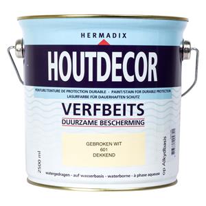 Hermadix Houtdecor 601 gebroken wit 2500 ml