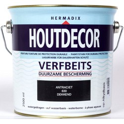 Hermadix Houtdecor 630 antraciet 2500ml