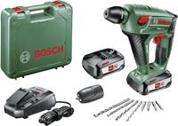 BOSCH Akku-Bohrhammer Uneo Maxx inkl 2 Akkus 18 V 25 Ah Ladegerät Koffer