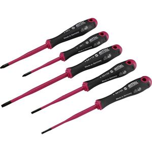 Rittal 4052211 - Insulated screwdriver set, 5 pieces, output SL PZ, 4052211 - Promotional item