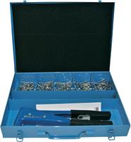 Bralo Bralo Popnageltang met metalen koffer en popnagelassortiment aluminium/staal 02BM00852 Lengte 265 mm