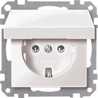 Merten SCHUKO-Steckdose pws/gl MEG2401-0319