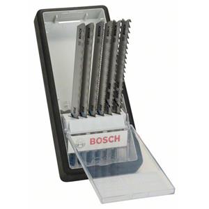 Decoupeerzagenset Robust Line, 6-delig, Metal Profile T-schacht Bosch 2607010573 2 stuks