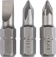 Bosch Bit-Set 3teilig Schlitz, Kreuzschlitz Phillips, Kreuzschlitz Pozidriv