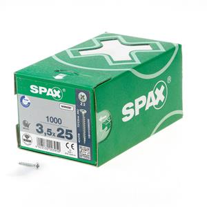 SPAX Senkkopf 3.5x 25 Vollgewinde Pozidriv 2 Wirox-Silber mit Bewertung