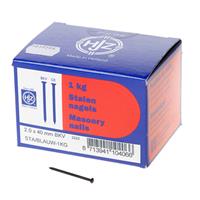 Hjz Stalen nagel bombe kop blauw 40 x 2.0mm 1kg