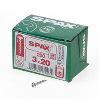 Spax Spaanplaatschroef cilinderkop verzinkt T-Star T10 3.0x20mm (per 200 stuks)
