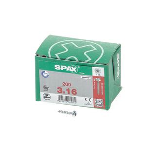 SPAX Spanplattenschraube Halbrundkopf mit Innenstern-T-Kraftangriff Abmessung:3,0 x 16mm Lieferumfang: 200 Stück