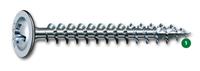 Spax Universalschraube, 4,5 x 20 mm, 3000 Stück, Vollgewinde, Rückwandkopf, Kreuzschlitz Z2, 4CUT, WIROX - 0281010450202