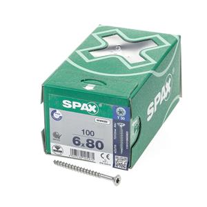 Spax Senkkopf, T-Star Plus, Vollgewinde 6,0 x 80 mm, 100 Stück