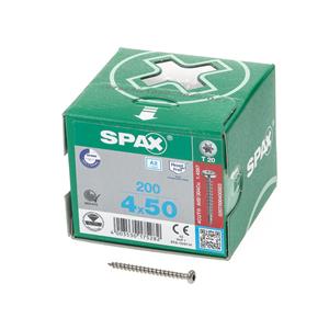 Spax Spaanplaatschroef cilinderkop RVS T-Star T20 4.0x50mm (per 200 stuks)