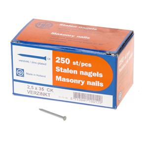 Stalen nagel 35 x 2.5mm