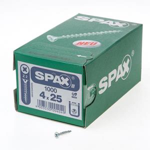 1000x Spax SeKo Kreuzschlitz Z 4,0 x 25 zn HP