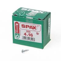Spax Spaanplaatschroef cilinderkop verzinkt T-Star T20 4.0x16mm (per 200 stuks)